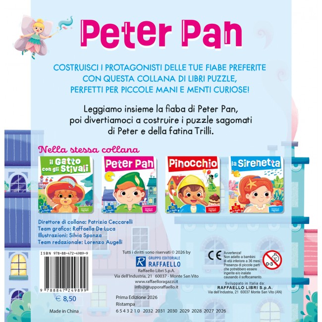 Peter Pan   Libro puzzle - Raffaello...