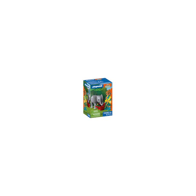 Cucciolo di Elefante con Custode...