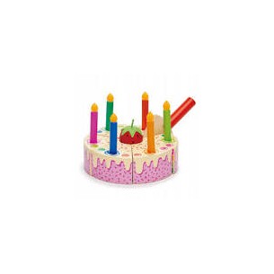 Torta con candeline in...