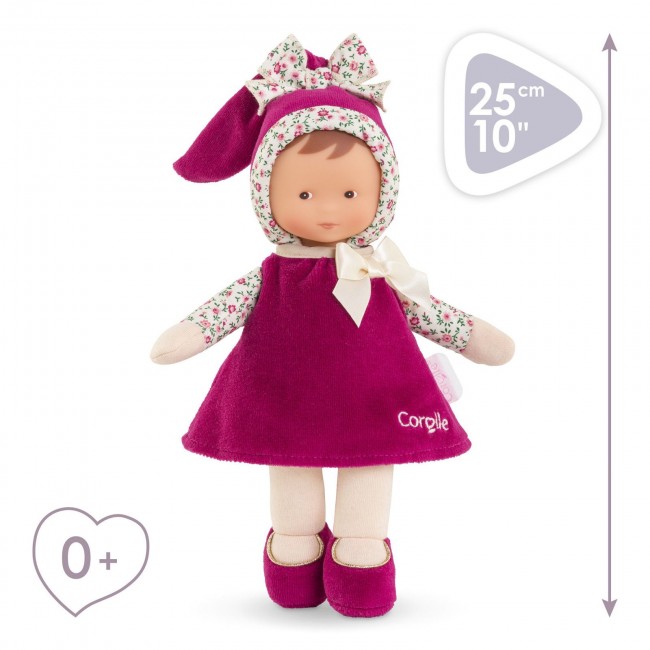 Bambola Doudou Miss Rose grenadine -...