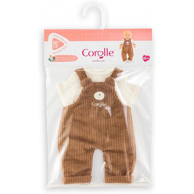 Salopette orsetto e maglietta 30 cm -...