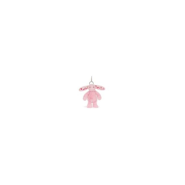 Coniglietto rosa ciondolo di peluche...
