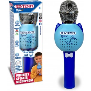 Microfono wireless blu -...
