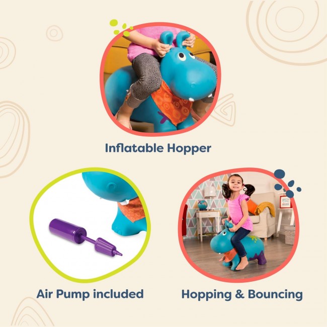 Cavalcabile gonfiabile Hippo - Battat