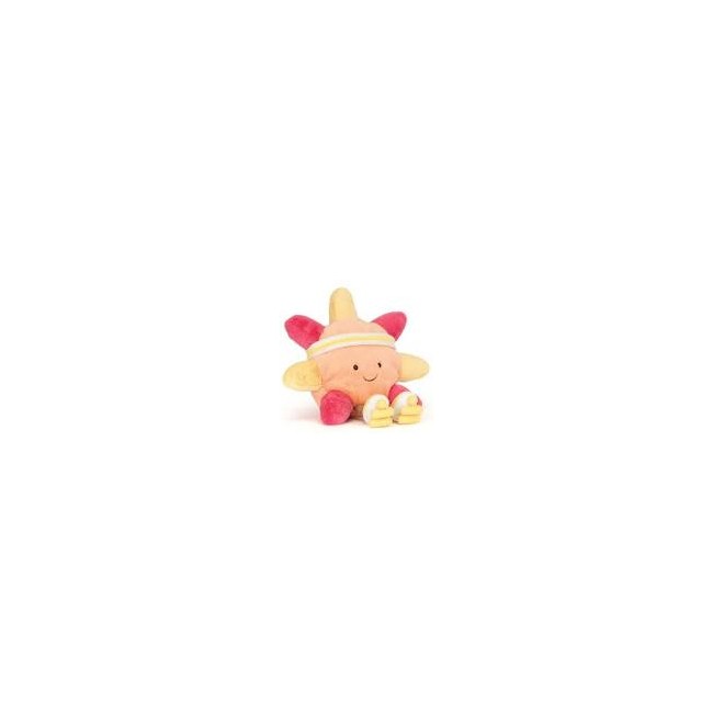 Sole di peluche con pattini a rotelle...