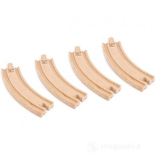 Rotaie curve lunghe - Hape