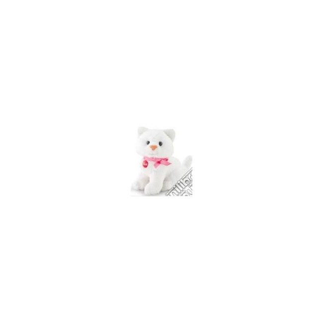 Gattino bianco ciondolo di peluche Trudi