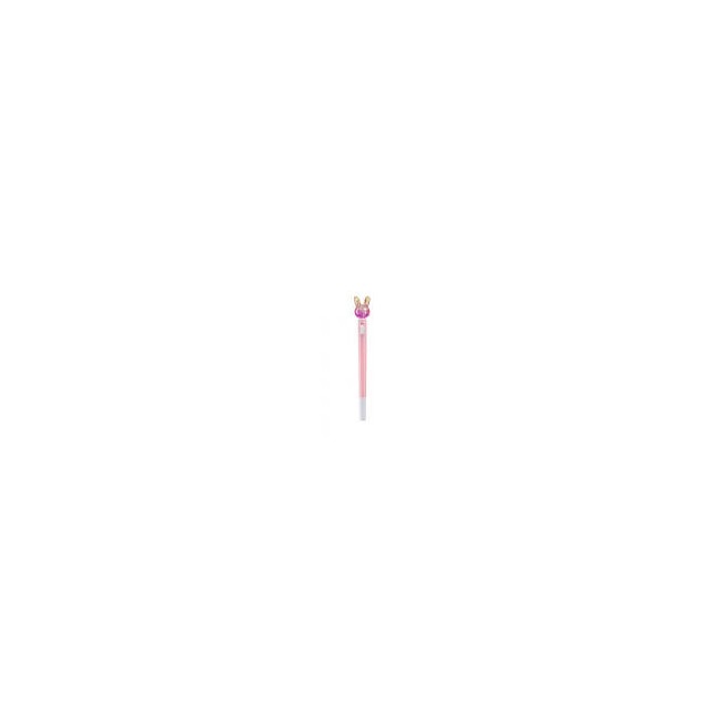 Penna a sfera con fusto rosa a tema...