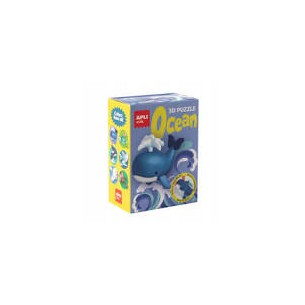 Puzzle 3D ocean balena APLI...