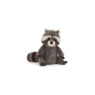 Procione seduto di peluche...