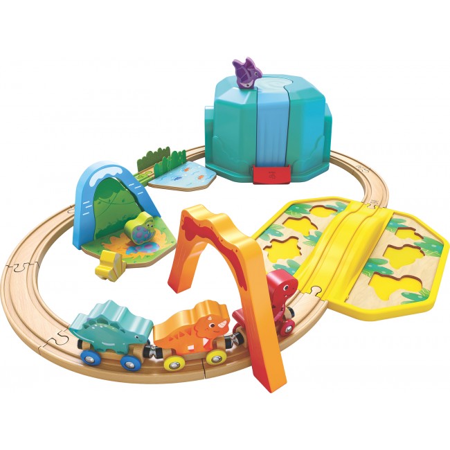 Pista con trenino dei dinosauri - Hape