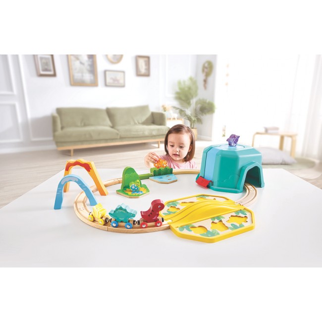 Pista con trenino dei dinosauri - Hape