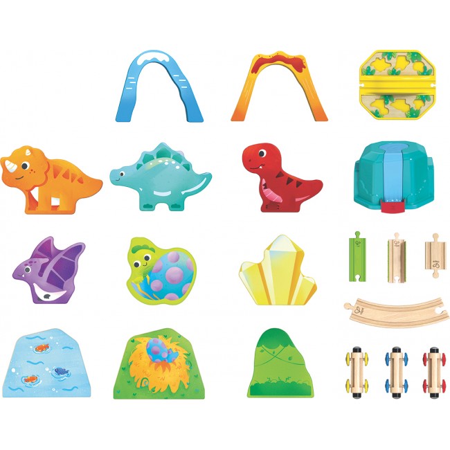 Pista con trenino dei dinosauri - Hape