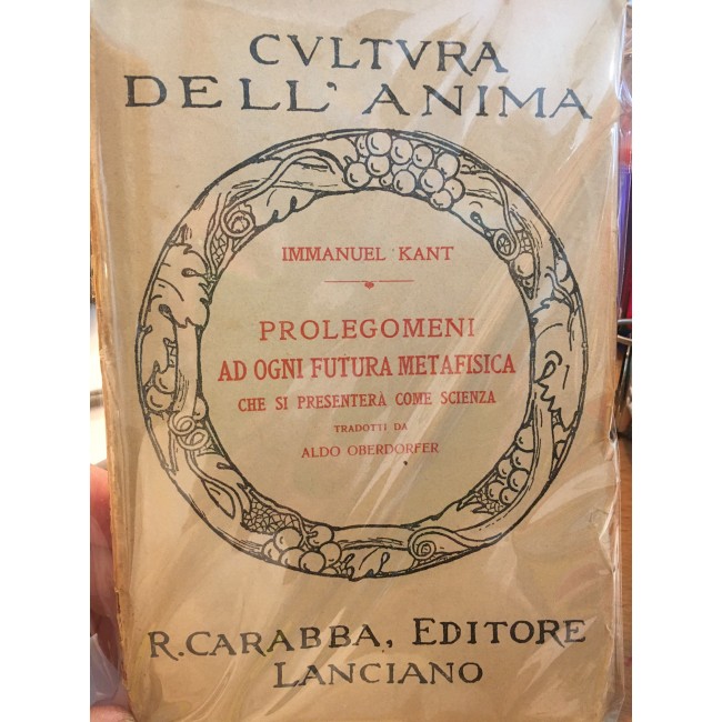 Prolegomeni ad ogni futura metafisica...