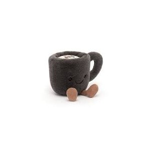 Tazza nera caffè di peluche...