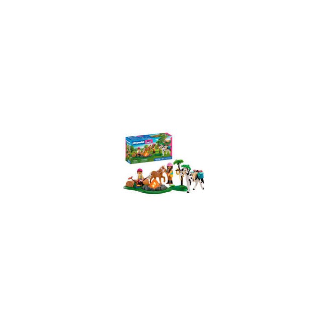 Gita a cavallo con falò Playmobil 72132