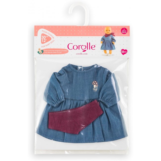 Abito e foulard per bambole calin -...