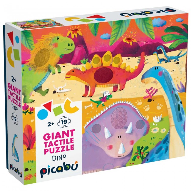 Giant Tactile Puzzle dinosauri - Picabù