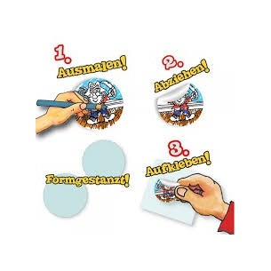 STICKERS DA COLORARE DA PERSONALIZZARE