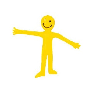 SMILE GIALLO DI GOMMA STRETCHING CM. 5