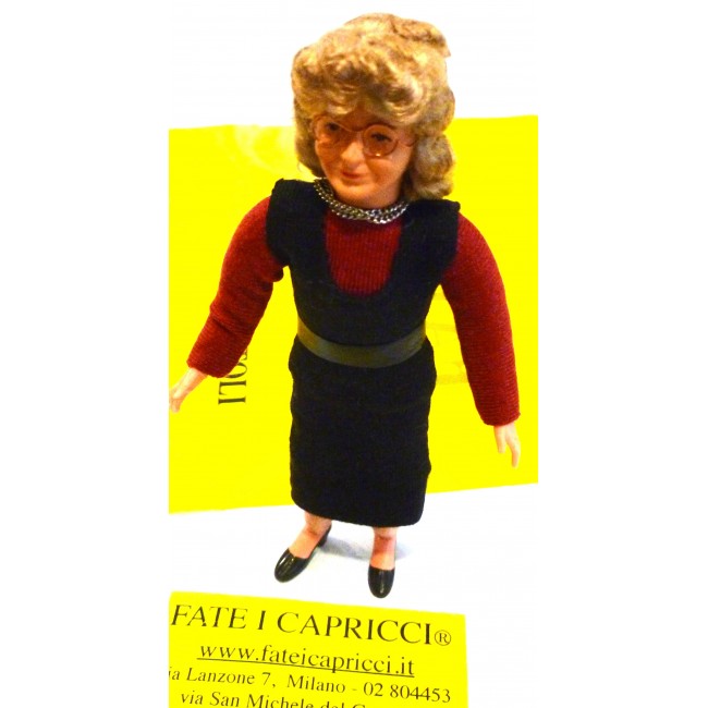 BAMBOLINE SNODABILI - NONNA NICOLETTA CM. 14 CON CAPELLI BIONDI