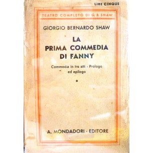 LIBRO ANTICO - LA PRIMA COMMEDIA DI FANNY