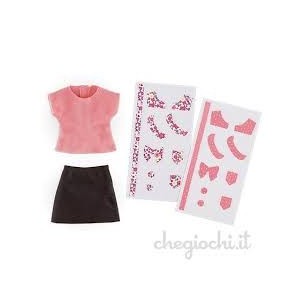 COROLLE - COMPLETO T.SHIRT E GONNA DA PERSONALIZZARE 