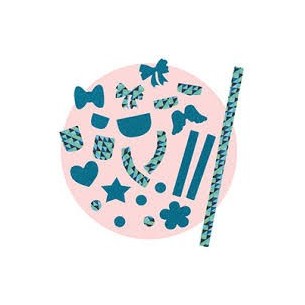 COROLLE - ACCESSORI PER DECORARE I VESTITI DELLE BAMBOLE - AZZURRO