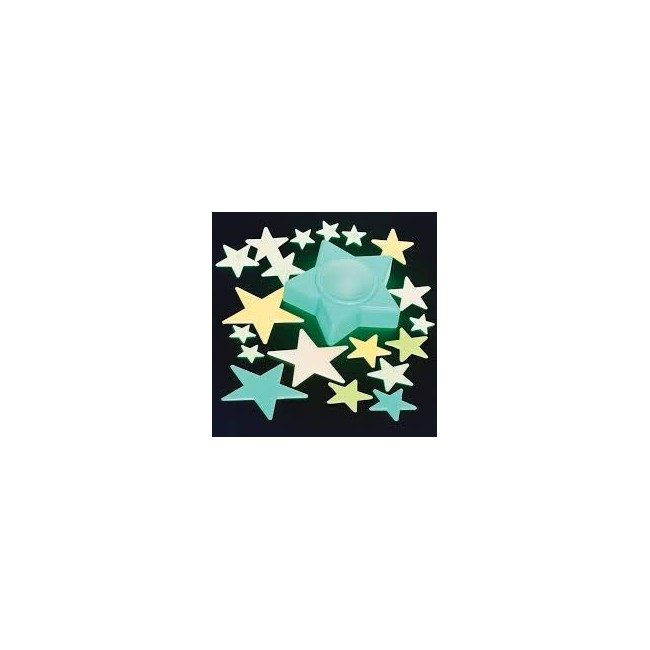 STELLINE DELLA NOTTE - FOSFORESCENTI CON LUNA DA ACCENDERE