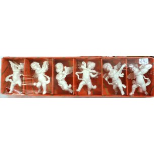 6 ANGIOLETTI PER NATALE - IN PLASTICA CM.6