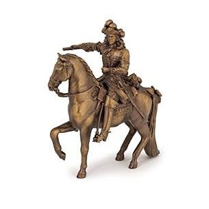 PAPO 39709 - RE SOLE LUIGI XIV° - FIGURA IN GOMMA CM. 14